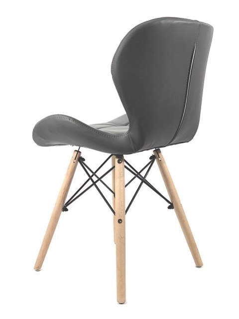 Krzesło tapicerowane VASTO DARK GREY PU