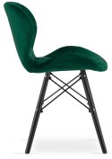 Krzesło tapicerowane VASTO GREEN FOREST VELVET SMOKE
