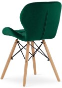 Krzesło tapicerowane VASTO GREEN FOREST VELVET