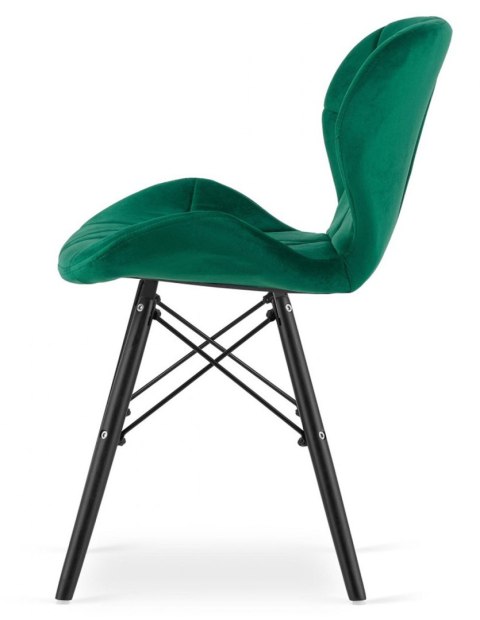 Krzesło tapicerowane VASTO GREEN VELVET SMOKE