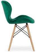 Krzesło tapicerowane VASTO GREEN VELVET