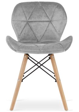 Krzesło tapicerowane VASTO GREY VELVET