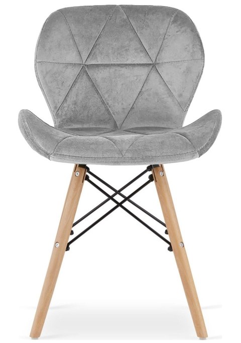 Krzesło tapicerowane VASTO GREY VELVET
