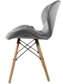 Krzesło tapicerowane VASTO GREY VELVET