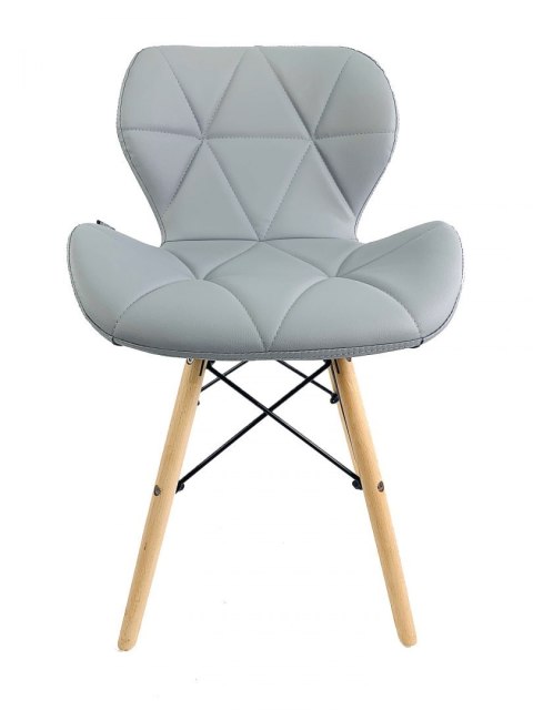 Krzesło tapicerowane VASTO LIGHT GREY PU