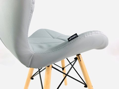 Krzesło tapicerowane VASTO LIGHT GREY PU