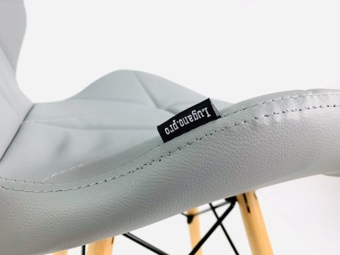 Krzesło tapicerowane VASTO LIGHT GREY PU