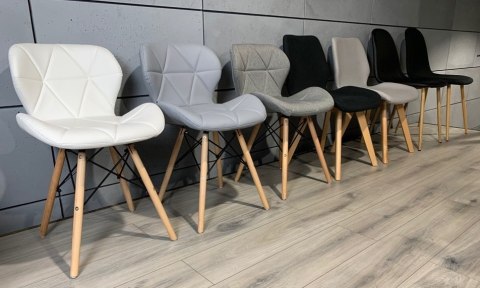 Krzesło tapicerowane VASTO LIGHT GREY PU