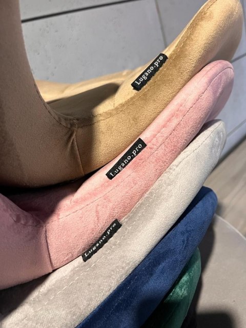 Krzesło tapicerowane VASTO MUSTARD VELVET