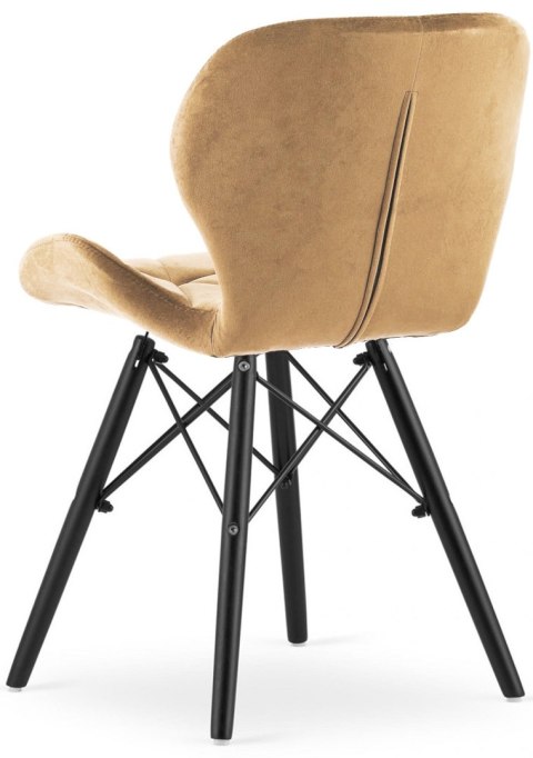 Krzesło tapicerowane VASTO SAND VELVET SMOKE