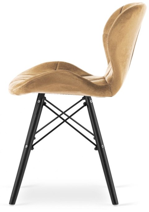 Krzesło tapicerowane VASTO SAND VELVET SMOKE