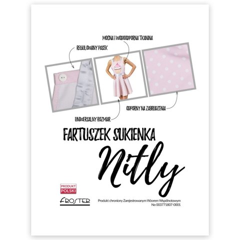 Nitly Muffin Fartuszek Sukienka fartuch damski