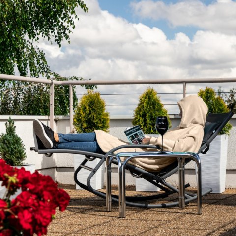 Bluzair Bluza Koc Oversize Kaptur Polska Jasny beż