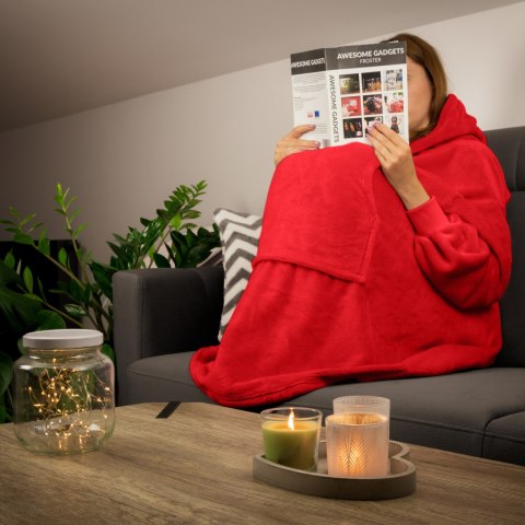 Bluzair SUPER MAMA - Bluza koc - Czerwony - prezent dla mamy - dzień matki