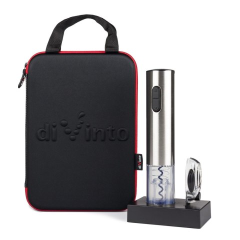 Elektryczny korkociąg Silver Twister Deluxe - z bazą ładującą - w etui