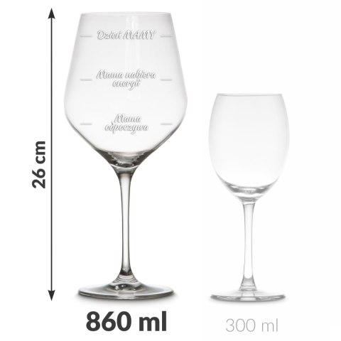 Gigantyczny Kieliszek diVinto dla Mamy - prezent dla mamy - na dzień matki