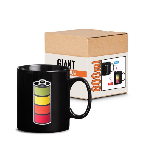 Gigantyczny Kubek Bateria zmieniający kolor