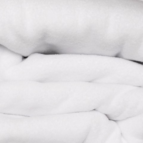 Kocyko - Szlafrok Biały ciepły koc z rękawami