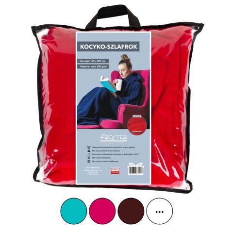 Kocyko - Szlafrok Czekolada ciepły koc z rękawami