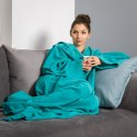Kocyko - Szlafrok Miętowy ciepły koc z rękawami
