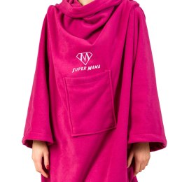 Kocyko-szlafrok SUPER MAMA - Fuksja - prezent dla mamy - na dzień matki