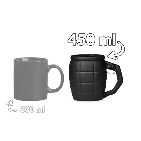 Kubek Granat Czarny 450ml dla niego chłopaka męża