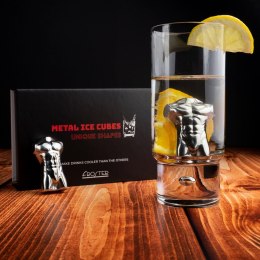 Metalowe kostki do drinków chłodzące 2x Mężczyzna