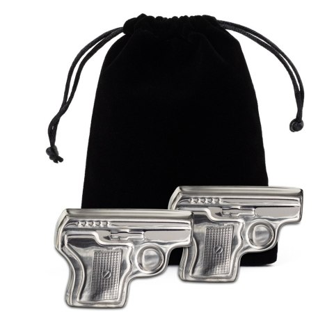 Metalowe kostki do drinków chłodzące 2x pistolet