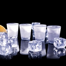 Nietopniejące kieliszki lodowe do wódki zestaw