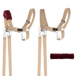 Hobby Horse A3 Skippi duży czarny, beżowy kantar, wodze, mufka