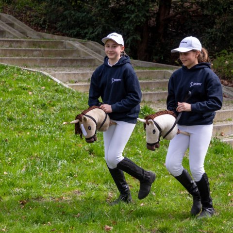 Hobby Horse Skippi - Biszkopt - duży koń na kiju - A3 - kantar w zestawie