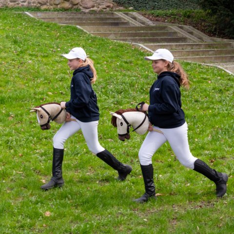 Hobby Horse Skippi - Biszkopt - duży koń na kiju - A3 - kantar w zestawie