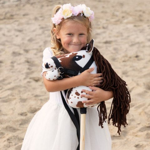 Hobby Horse Skippi - Gniado - srokaty A5 - z kantarem i wodzami - polski