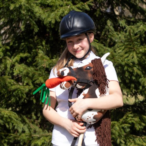 Hobby Horse Skippi - Gniado - srokaty - duży koń na kiju - A3 - z kantarem