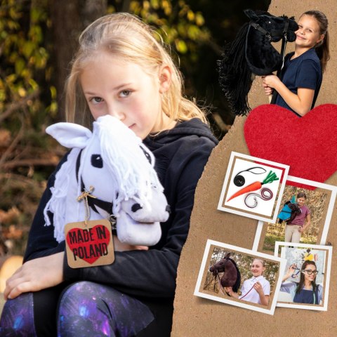 Hobby horse Skippi koń na kiju duży A3 kantar