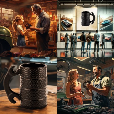 Kubek Opony - prezent dla taty - na dzień ojca - dla brata - dziadka