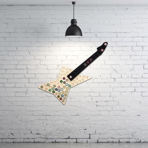 Łapacz Kapsli Gitara tablica na kapsle dla piwosza