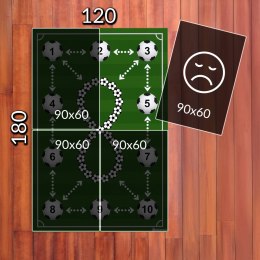 Mata treningowa Sprintigo ProMat XXL 180x120 i Zdrapka Piłkarza