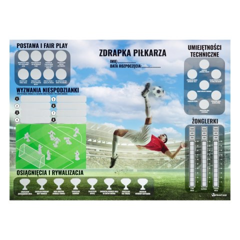 Mata treningowa Sprintigo ProMat XXL 180x120 i Zdrapka Piłkarza