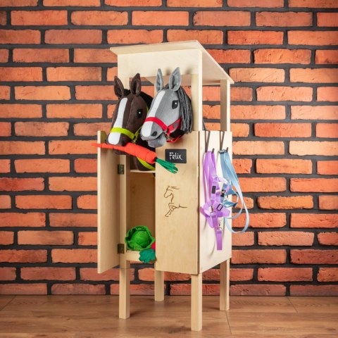 Skippi Stajnia dla Hobby Horse - podwójna, drewniana, polska produkcja