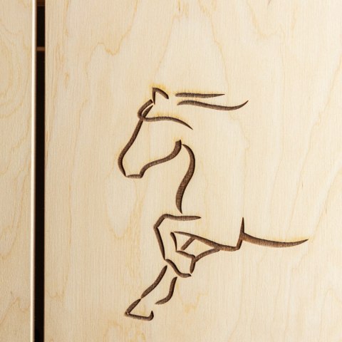 Skippi Stajnia dla Hobby Horse - podwójna, drewniana, polska produkcja