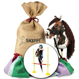 Worek prezentowy Hobby Horse Skippi z koniem gniado - srokatym i przeszkodą