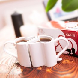 Zakochane Kubeczki Biały Kubki Walentynki Rocznica