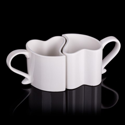 Zakochane Kubeczki Biały Kubki Walentynki Rocznica