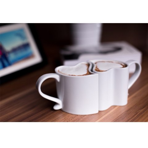 Zakochane Kubeczki Biały Kubki Walentynki Rocznica