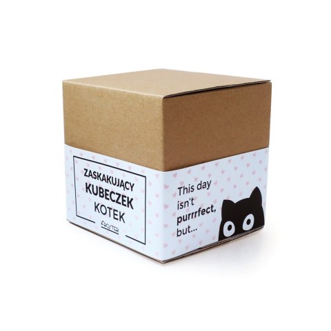 Zaskakujący Kubeczek Kot kubek magiczny Walentynki