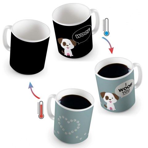 Zaskakujący Kubeczek Piesek magiczny Walentynki