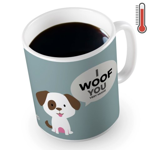 Zaskakujący Kubeczek Piesek magiczny Walentynki