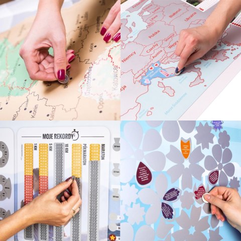 Zdrapka Przeżyć dla Niej plakat do zdrapywania