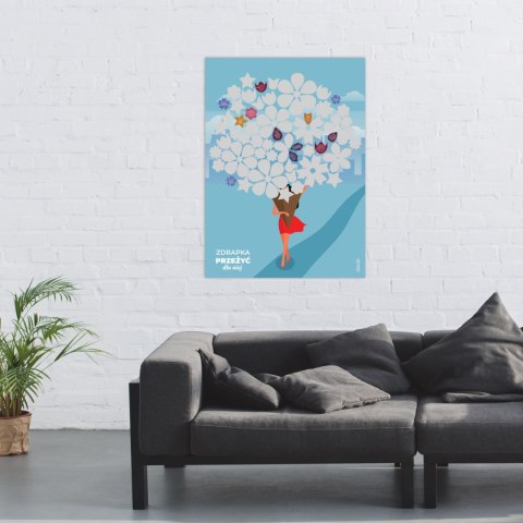 Zdrapka Przeżyć dla Niej plakat do zdrapywania